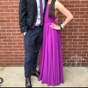 Lulus purple halter maxi dress